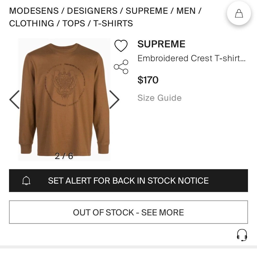 Supreme long sleeve